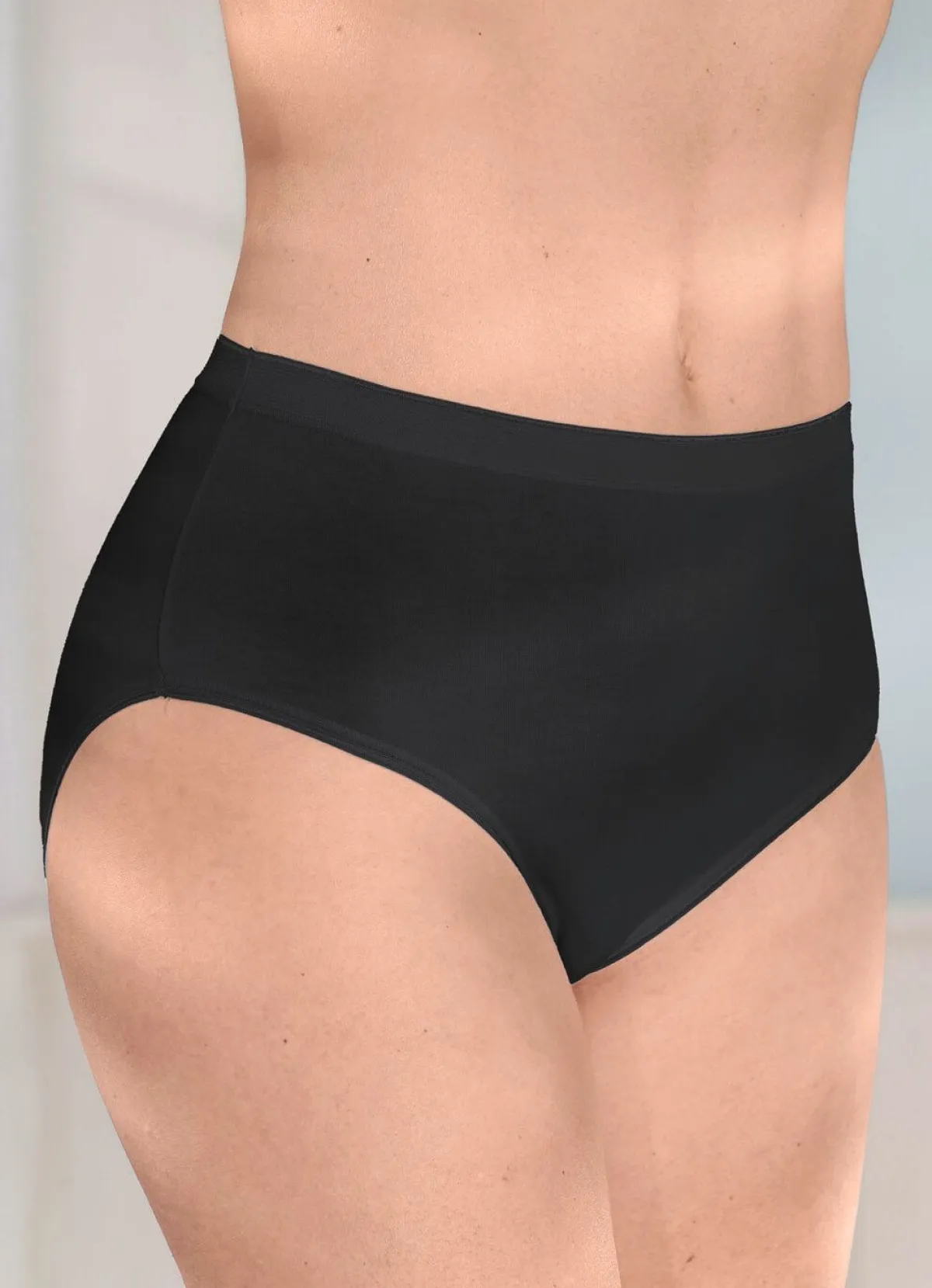 Damen brio lingerie Fünferpack Slips mit glänzenden Abschlüssen