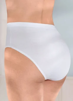 Damen brio lingerie Fünferpack Slips mit glänzenden Abschlüssen