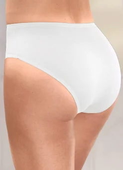 Damen BADER Brio Lingerie Fünferpack Slips mit elastischen Abschlüssen, auch als Spar-Zehnerpack erhältlich