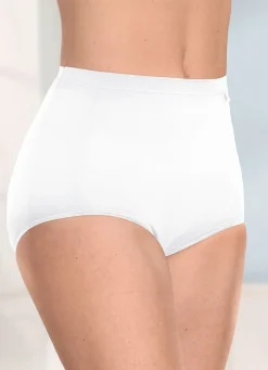 Damen brio lingerie Fünferpack Slips mit dezent glänzenden Abschlüssen