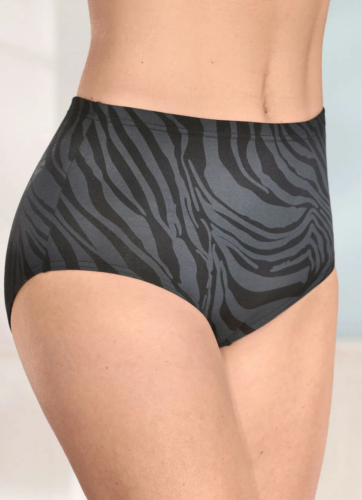 Damen brio lingerie Viererpack Slips mit Druckdessin