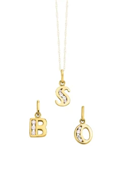 Damen BADER Buchstabenanhänger aus edlem Gold