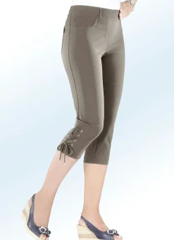 Damen BADER Caprihose mit raffinierter Schnürrung