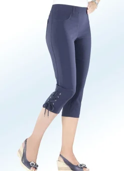 Damen BADER Caprihose mit raffinierter Schnürrung