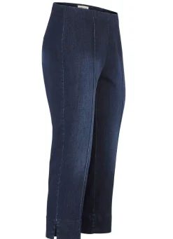 Damen COSMA Capri-Jeans mit streckenden Biesen