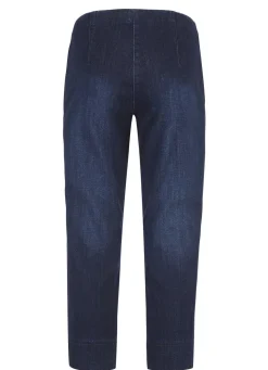 Damen COSMA Capri-Jeans mit streckenden Biesen