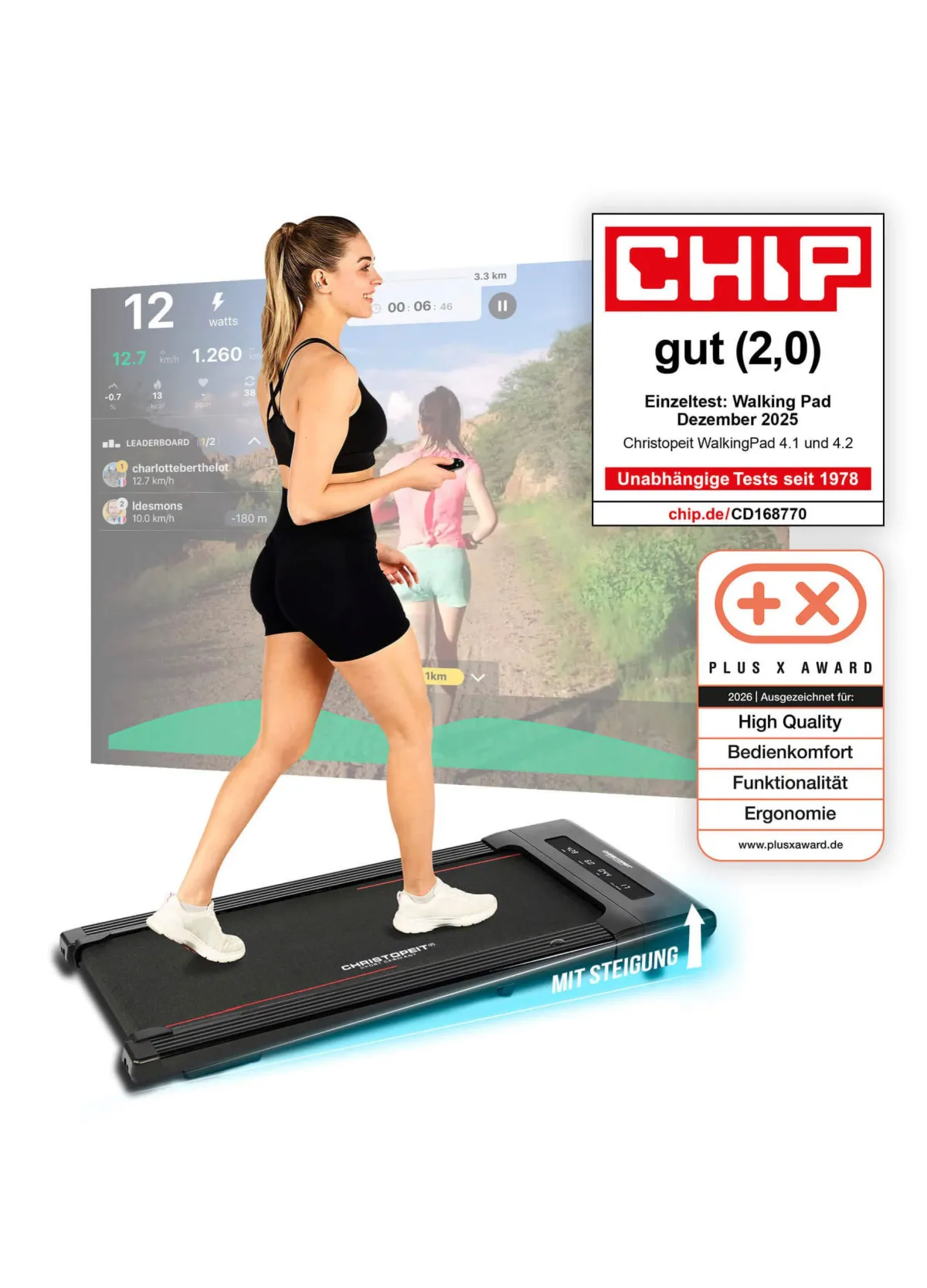 BADER Christopeit Walking Pad 4.1/4.2