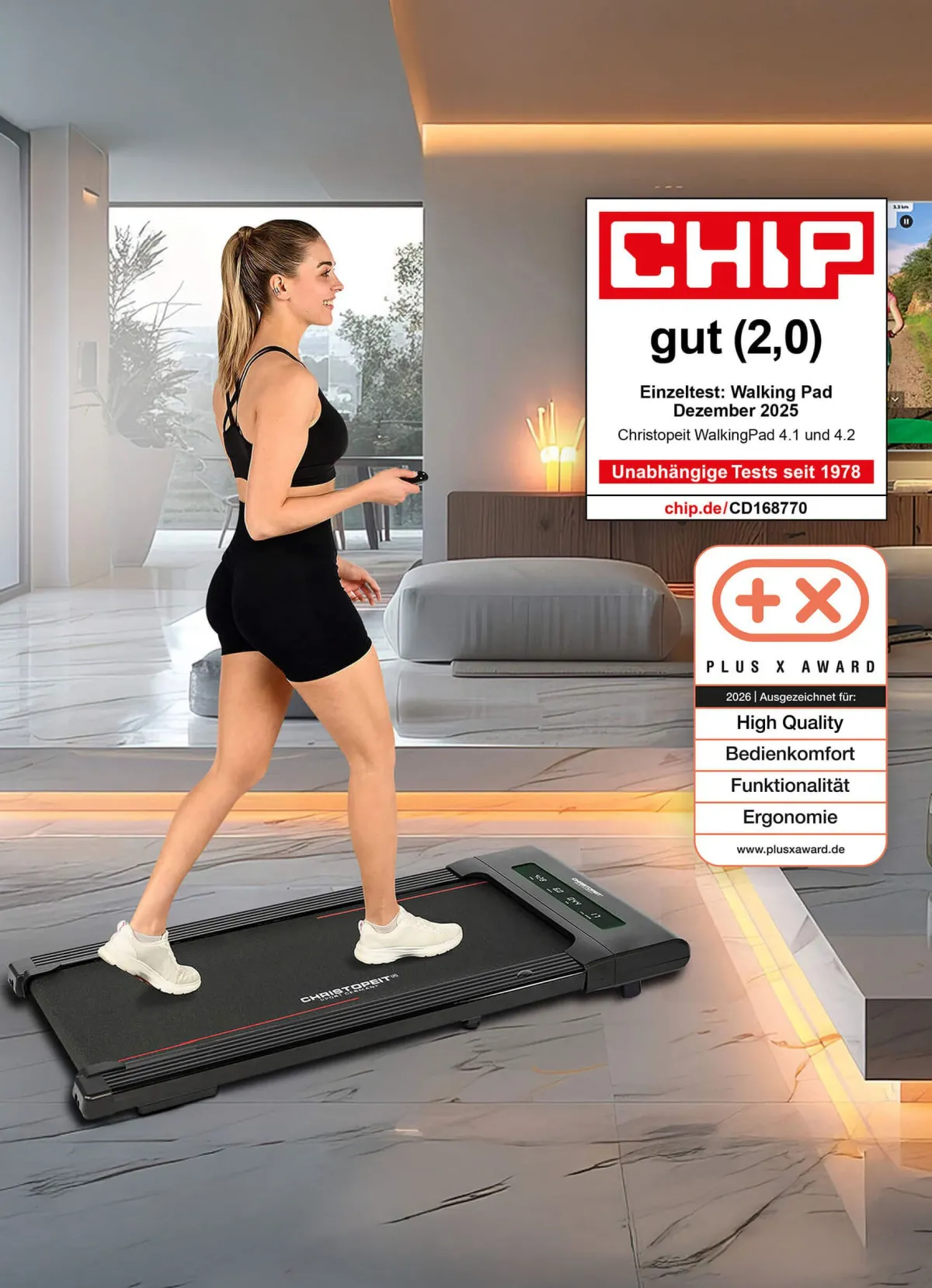 BADER Christopeit Walking Pad 4.1/4.2