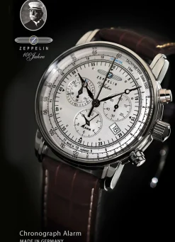 Herren ZEPPELIN Chronograph mit Lederband