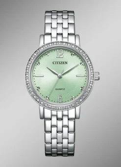 Damen CITIZEN Quartz-Damenuhr mit Edelstahlbandgehäuse