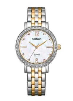Damen CITIZEN Quartz-Damenuhr mit Perlmutt-Einlage