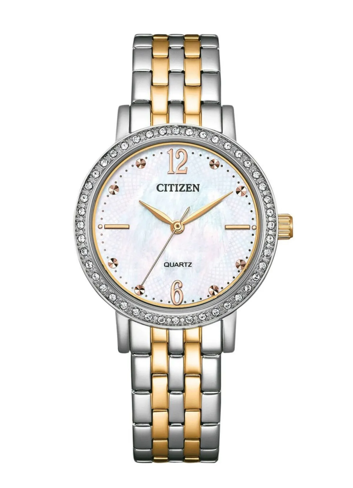 Damen CITIZEN Quartz-Damenuhr mit Perlmutt-Einlage