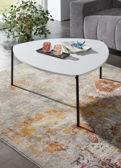 BADER Couchtisch im Loft-Design mit Metallgestell