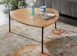 BADER Couchtisch im Loft-Design mit Metallgestell