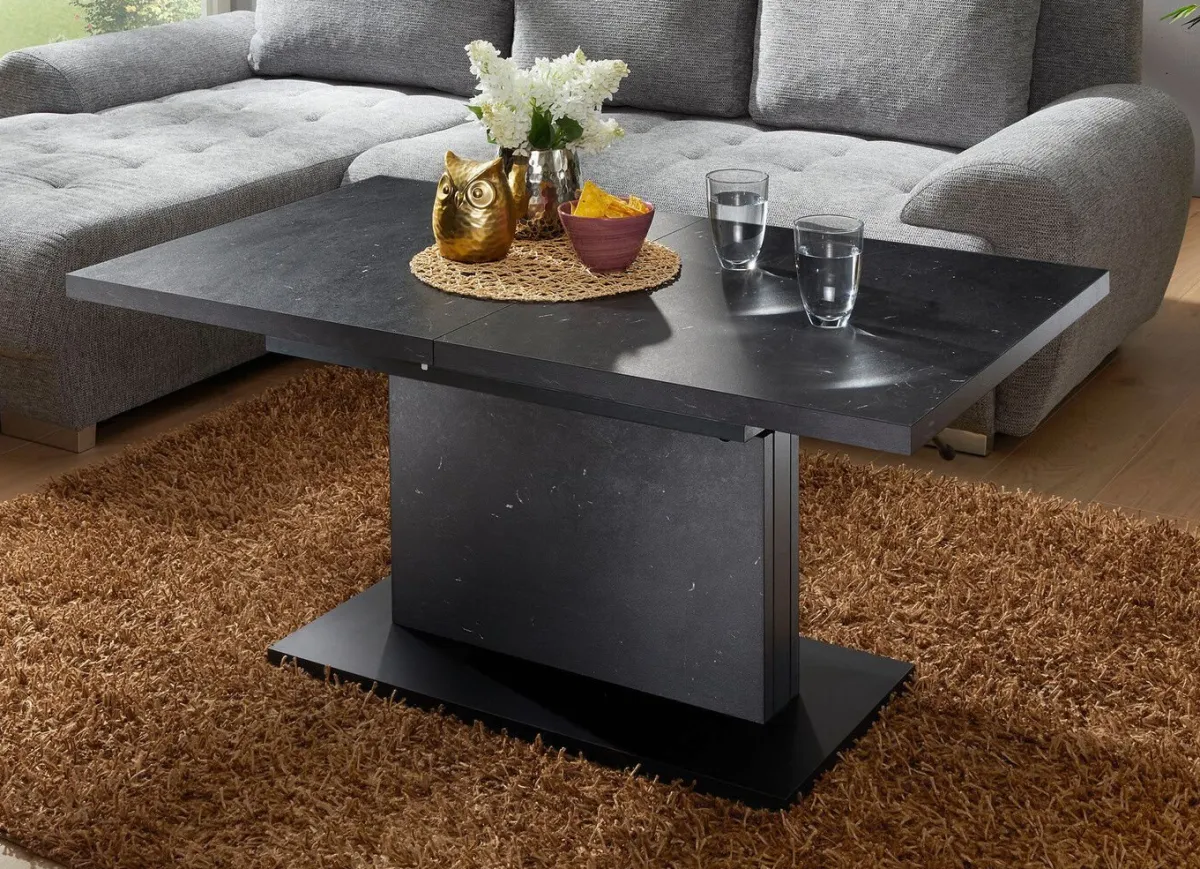 BADER Couchtisch mit raffinierter Liftfunktion