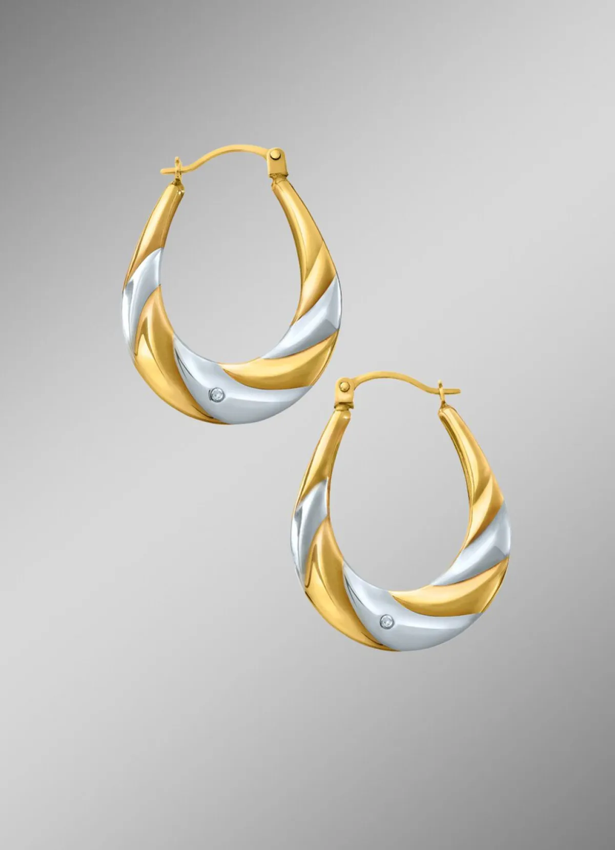 Damen BADER Creolen aus Gold