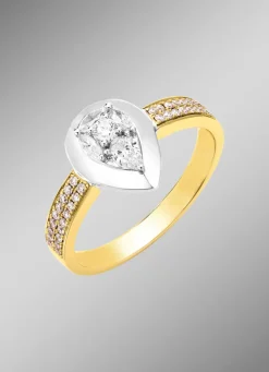 Damen BADER Damenring mit Diamanten und Brillanten