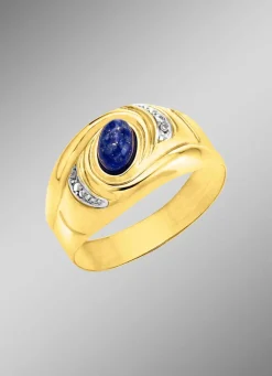 Damen BADER Damenring mit echt Lapislazuli