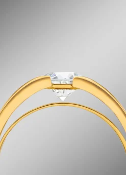 Damen BADER Damenring mit lupenreinem Brillant