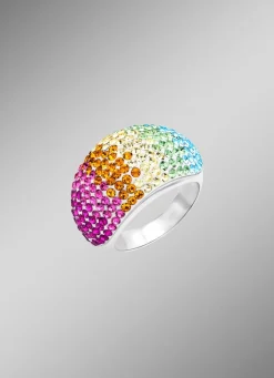 Damen BADER Damenring mit Swarovski-Elementes