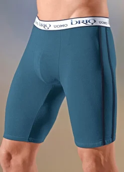 Herren BADER Dreierpack Longpants mit Elastikbund