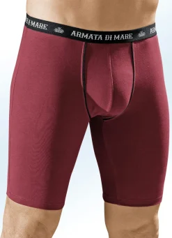Herren Armata di Mare Dreierpack Longpants, mit Elastikbund, Kontrastpaspeln