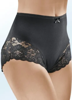 Damen BADER Dreierpack Pants mit Elastikspitze