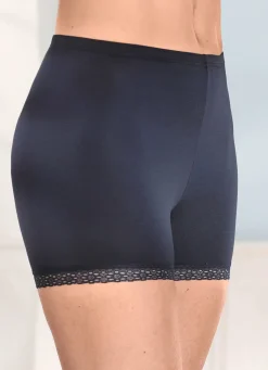 Damen BADER Dreierpack Pants mit Elastikspitze an den Beinabschlüssen