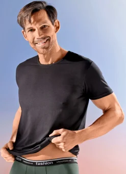 Herren BADER Dreierpack Shirts mit Elasthan