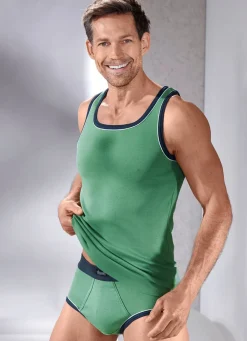 Herren BADER Dreierpack Slips aus Feinripp