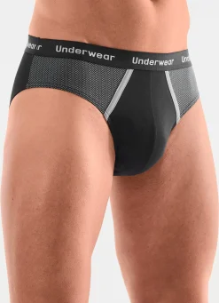 Herren brio Dreierpack Slips mit bedruckten Einsätzen