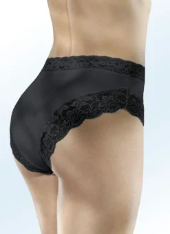Damen BADER Dreierpack Slips mit Elastikspitze