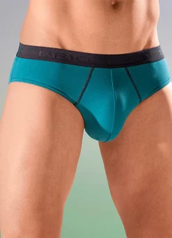 Herren BADER Dreierpack Slips mit Elastikbund