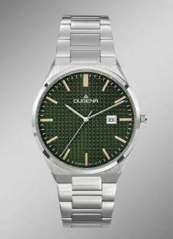 Herren DUGENA -Quartz-Herrenuhr mit Edelstahlbandgehäuse