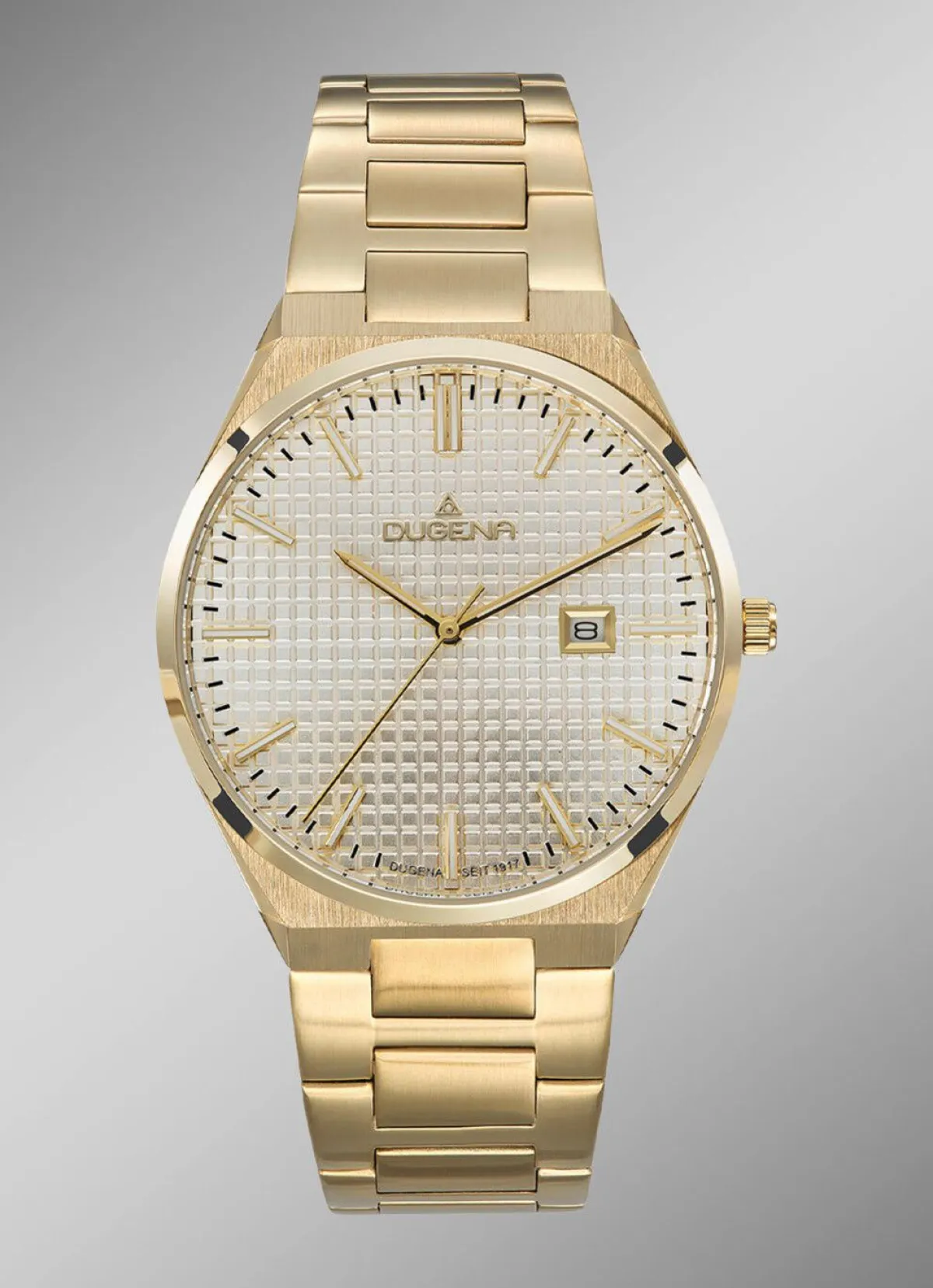Herren DUGENA -Quartz-Herrenuhr mit Edelstahlbandgehäuse