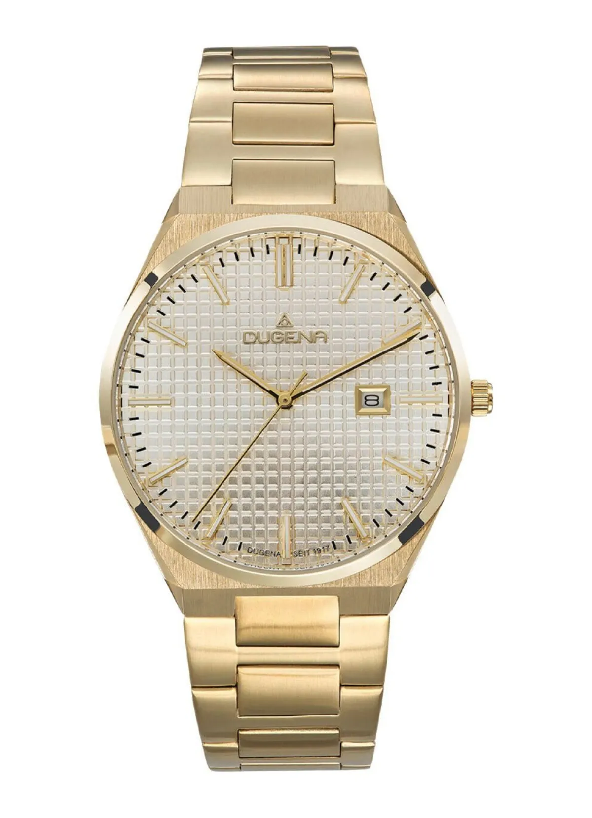 Herren DUGENA -Quartz-Herrenuhr mit Edelstahlbandgehäuse