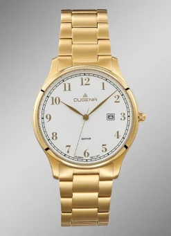 Herren DUGENA -Quartz-Herrenuhr mit Edelstahlbandgehäuse