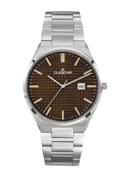 Herren DUGENA -Quartz-Herrenuhr mit Edelstahlbandgehäuse