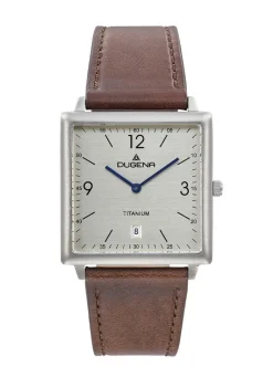 Herren DUGENA -Quartz-Herrenuhr mit robustem Titangehäuse