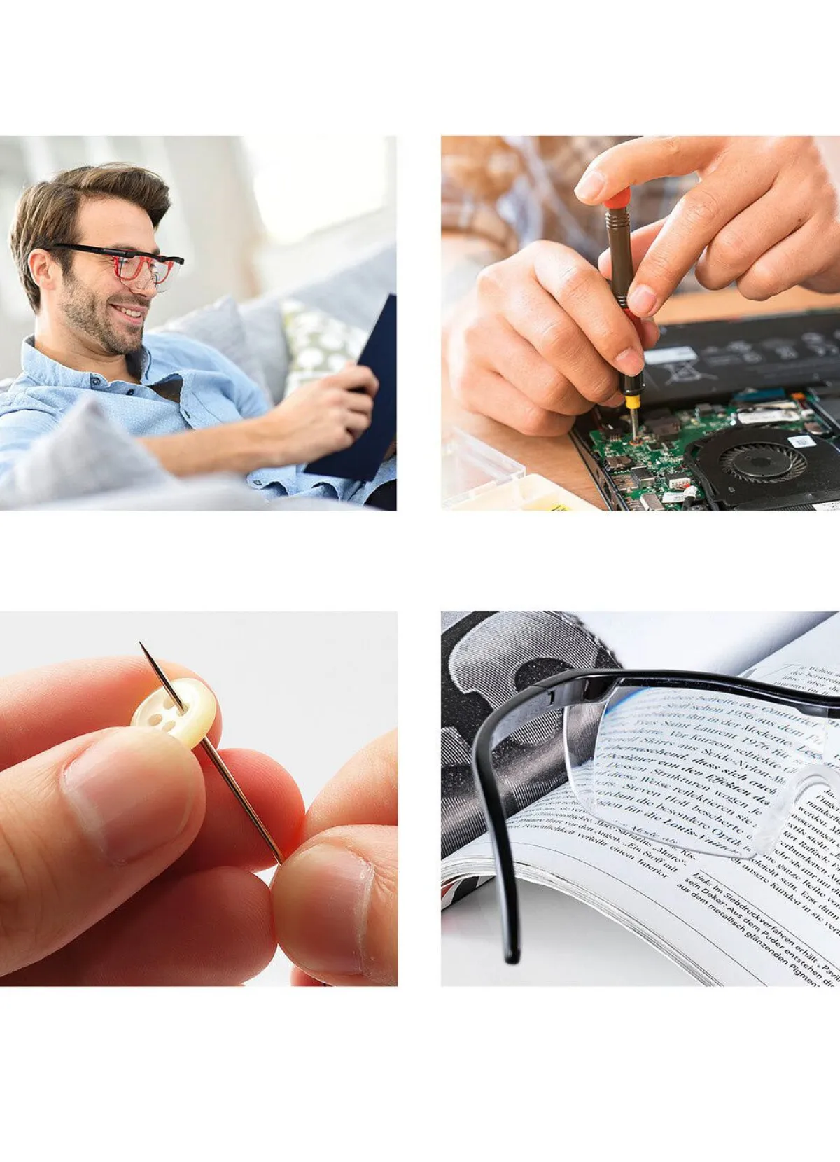 EASYMAXX LED-Vergrößerungsbrille