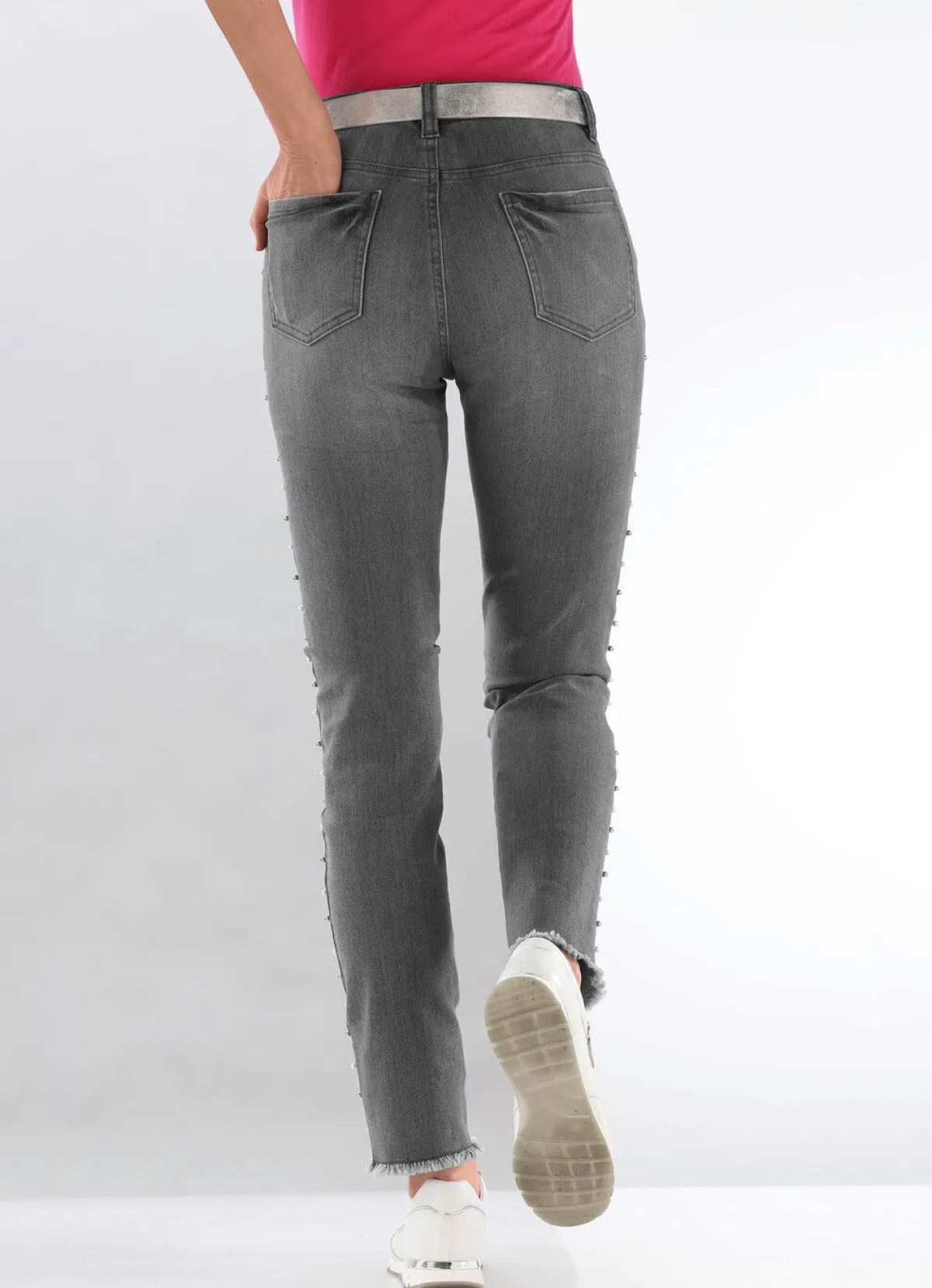 Damen BADER Edel-Jeans mit tollen Zierperlen
