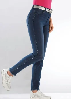 Damen BADER Edel-Jeans mit tollen Zierperlen