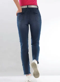 Damen BADER Edel-Jeans mit tollen Zierperlen