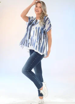 Damen BADER Edel-Jeans mit tollen Zierperlen