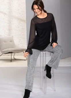 Damen KLAUS MODELLE MADE IN GERMANY Edel schimmernde Hose