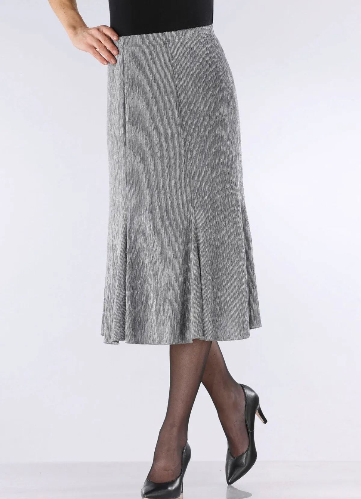 Damen KLAUS MODELLE MADE IN GERMANY Edel schimmernder Bahnenrock