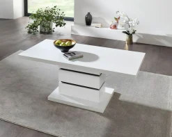 BADER Eleganter Couchtisch mit Marmor-Optik