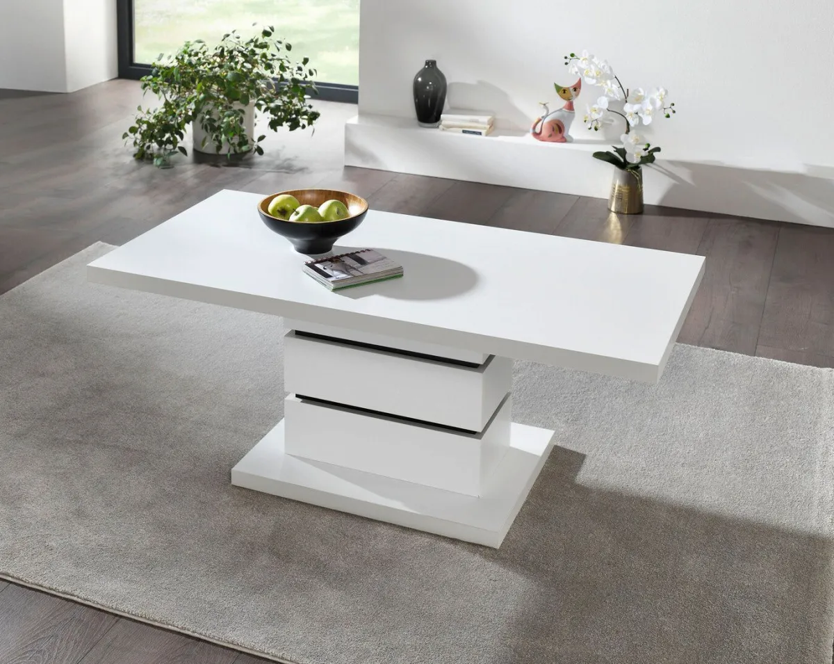 BADER Eleganter Couchtisch mit Marmor-Optik