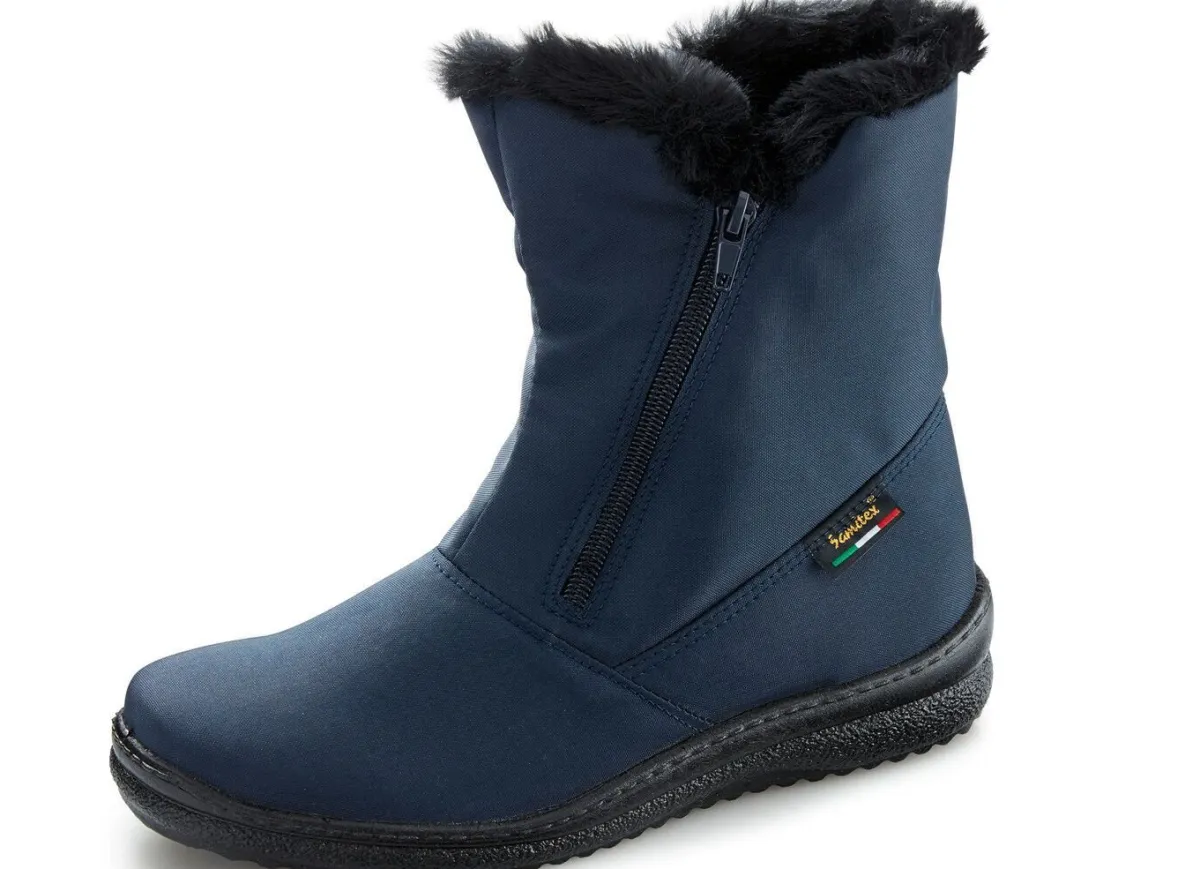 Damen ELENA EDEN , atmungsaktive Damen-Stiefeletten, Winterschuhe, Weite G, mit Reißverschluss