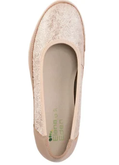 Damen ELENA EDEN , bequeme Damen-Ballerinas, Weite G, mit herausnehmbarem Fußbett